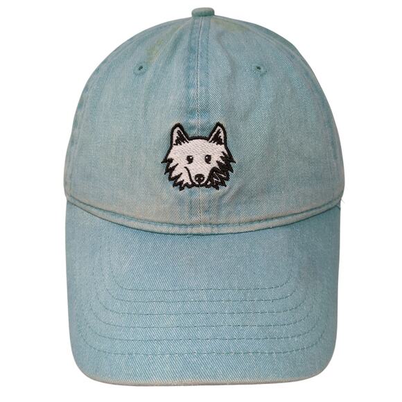 Comfort Colors Slideback Baseball Cap Blue One Size Adjustable Embroidered - Picture 1 of 9